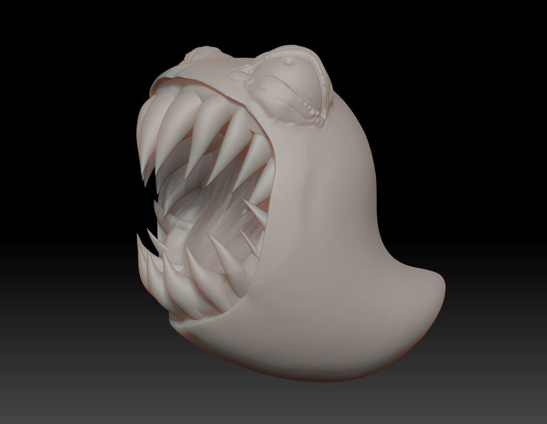 Horror Ghost W Eyes 3d model