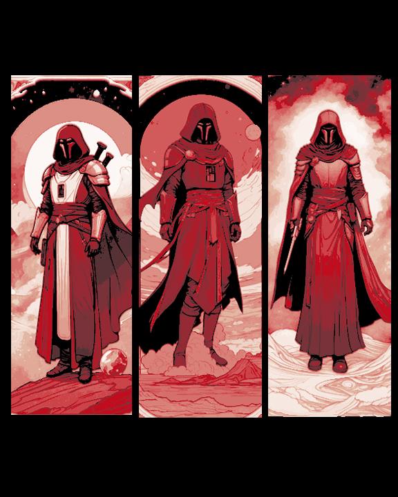 Fan Art of Star Wars Extended Universe Character Darth Revan - Set of 3 Bookmarks 3d model