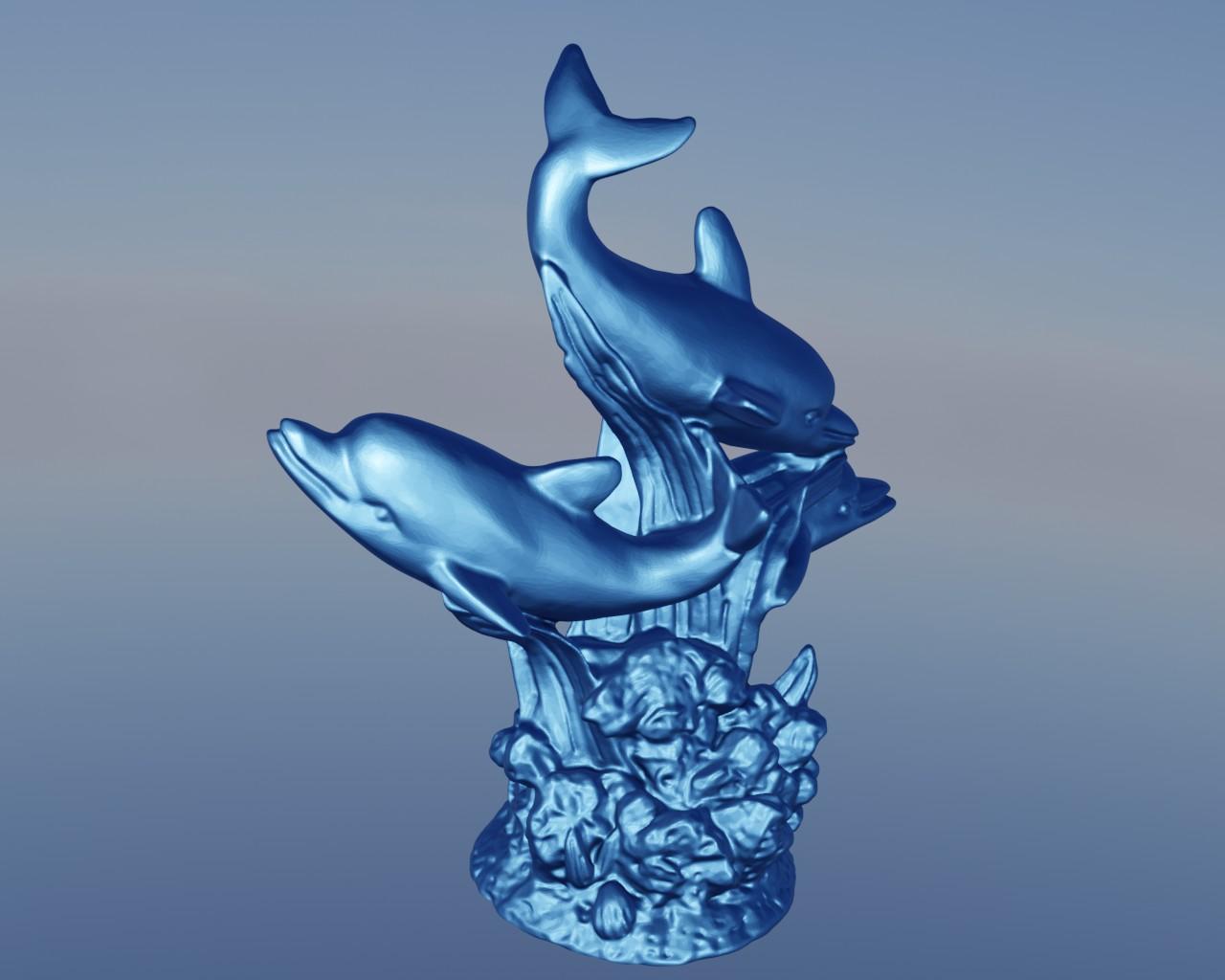 Dolphin seaweed 1 3d model