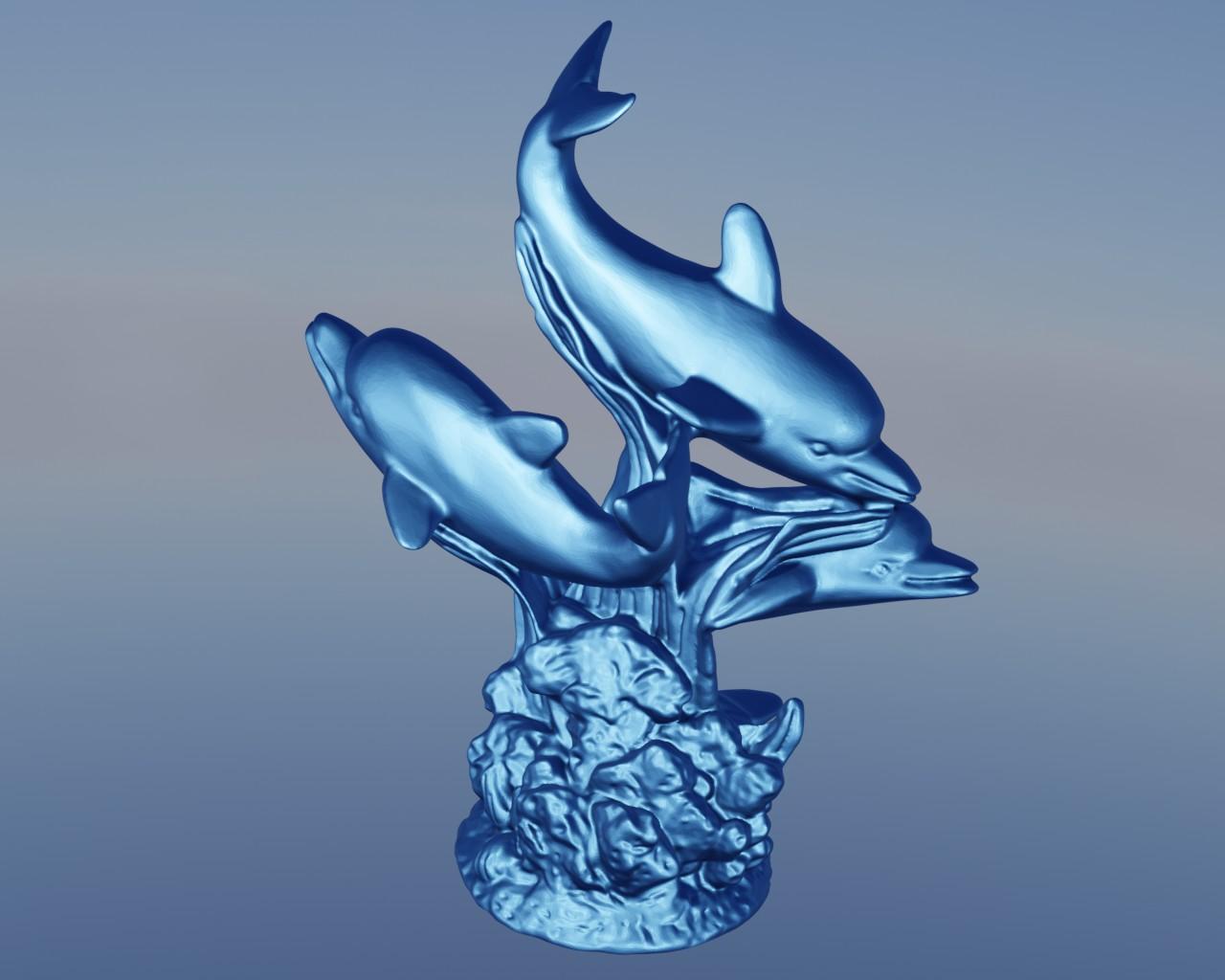 Dolphin seaweed 1 3d model