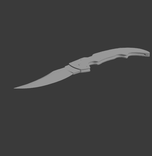 Falchion knife CSGO 3d model