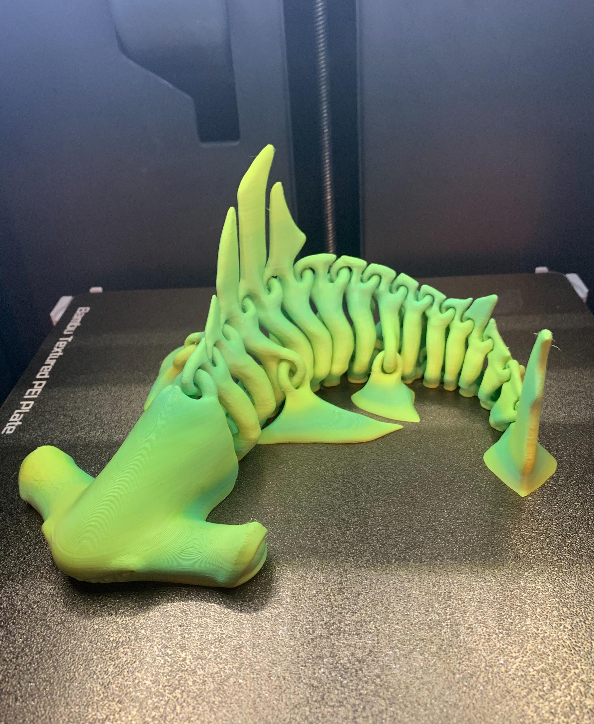 Hammerhead  Shark  Bones - Poly Terra Summer PLA - 3d model