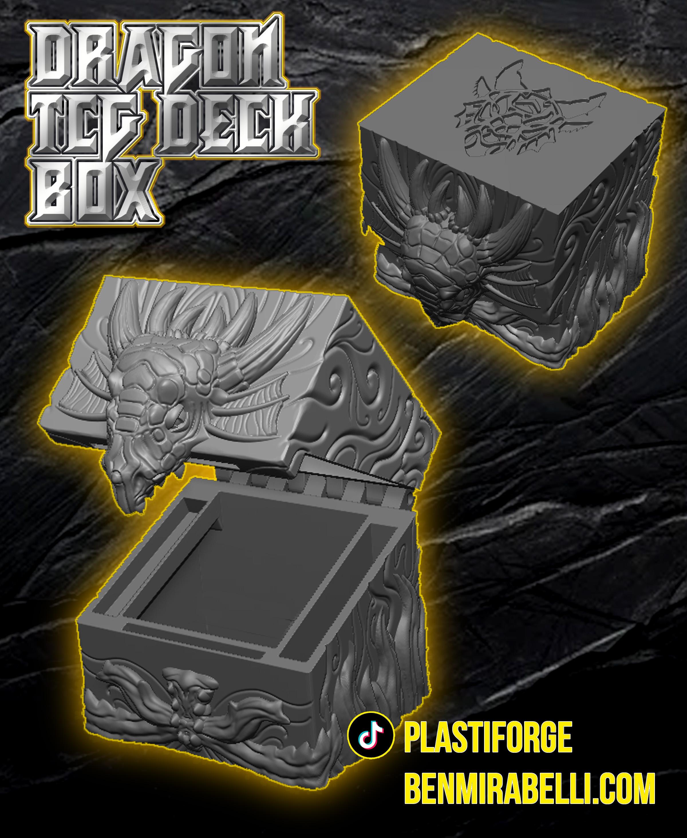 TCG Deck Box (Dragon) 3d model