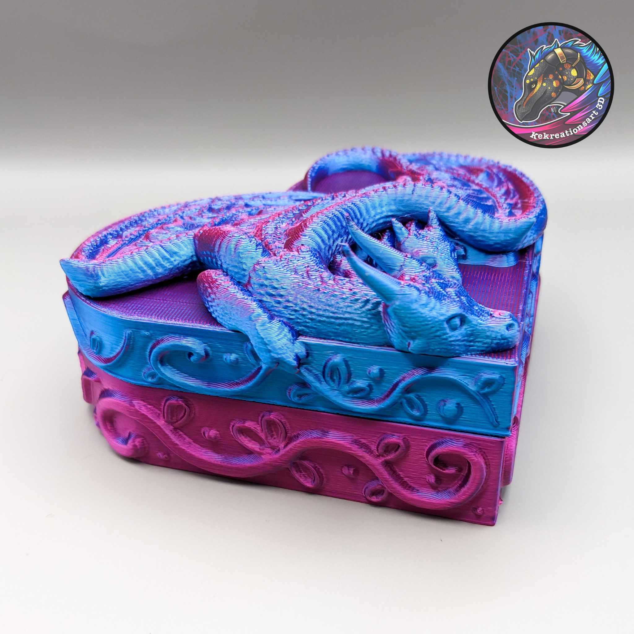 Dragon Mother's Day Heart Box 3d model