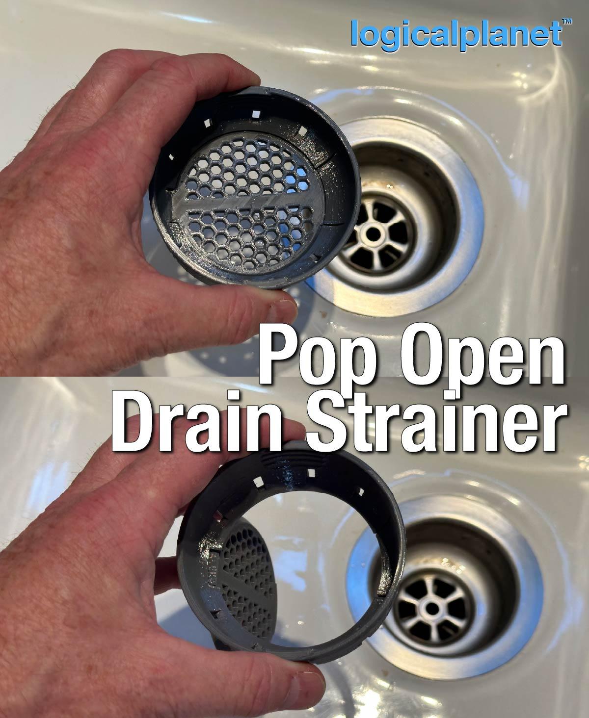 Pop Open Sink Drain Strainer 3d model