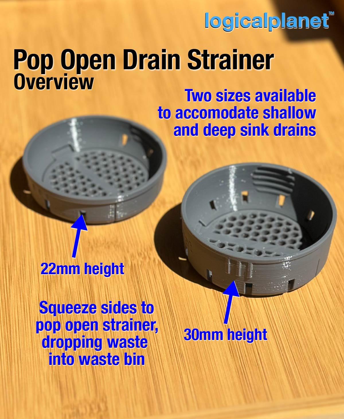 Pop Open Sink Drain Strainer 3d model