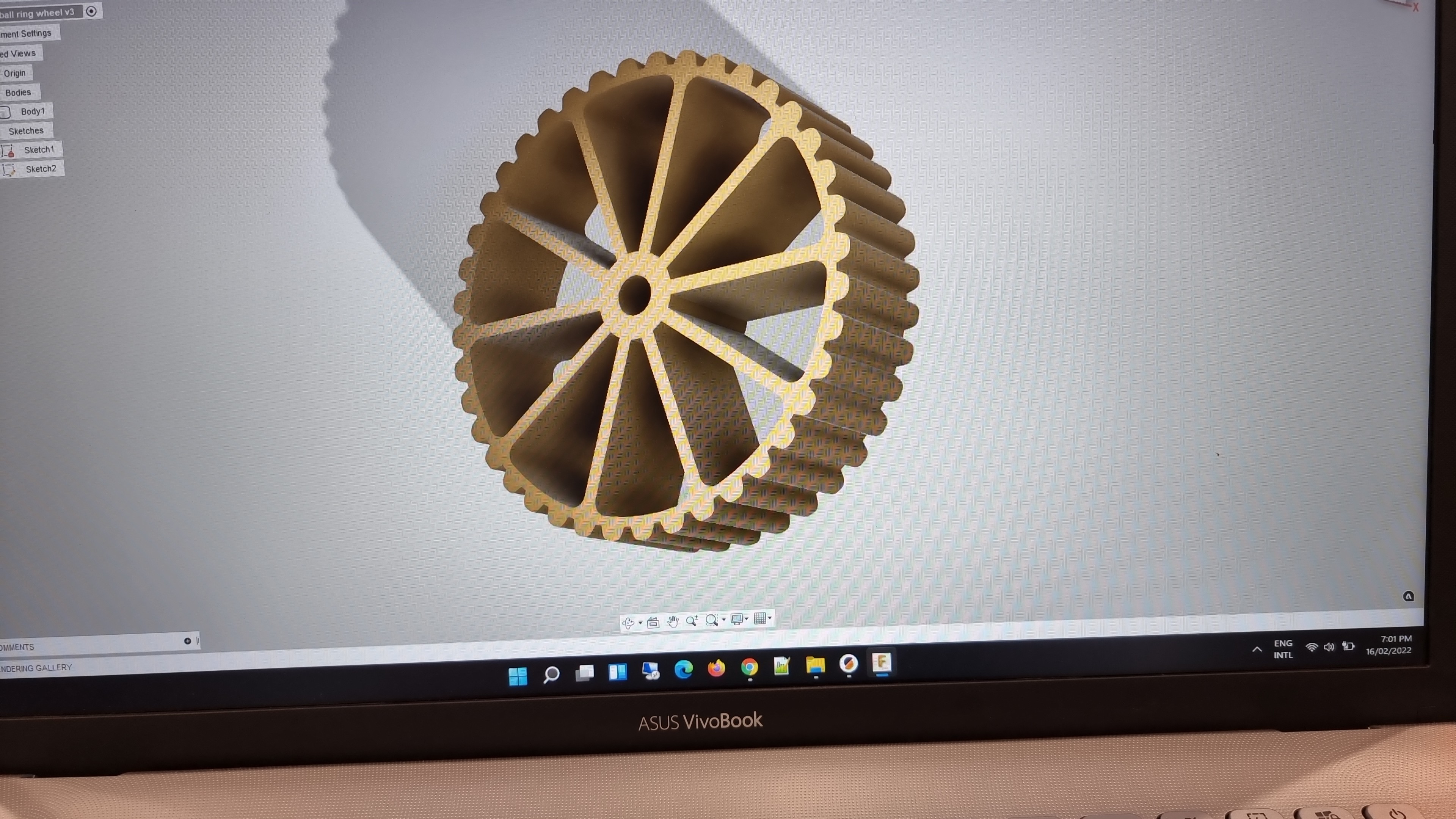 Netball ring wheel v2.stl 3d model