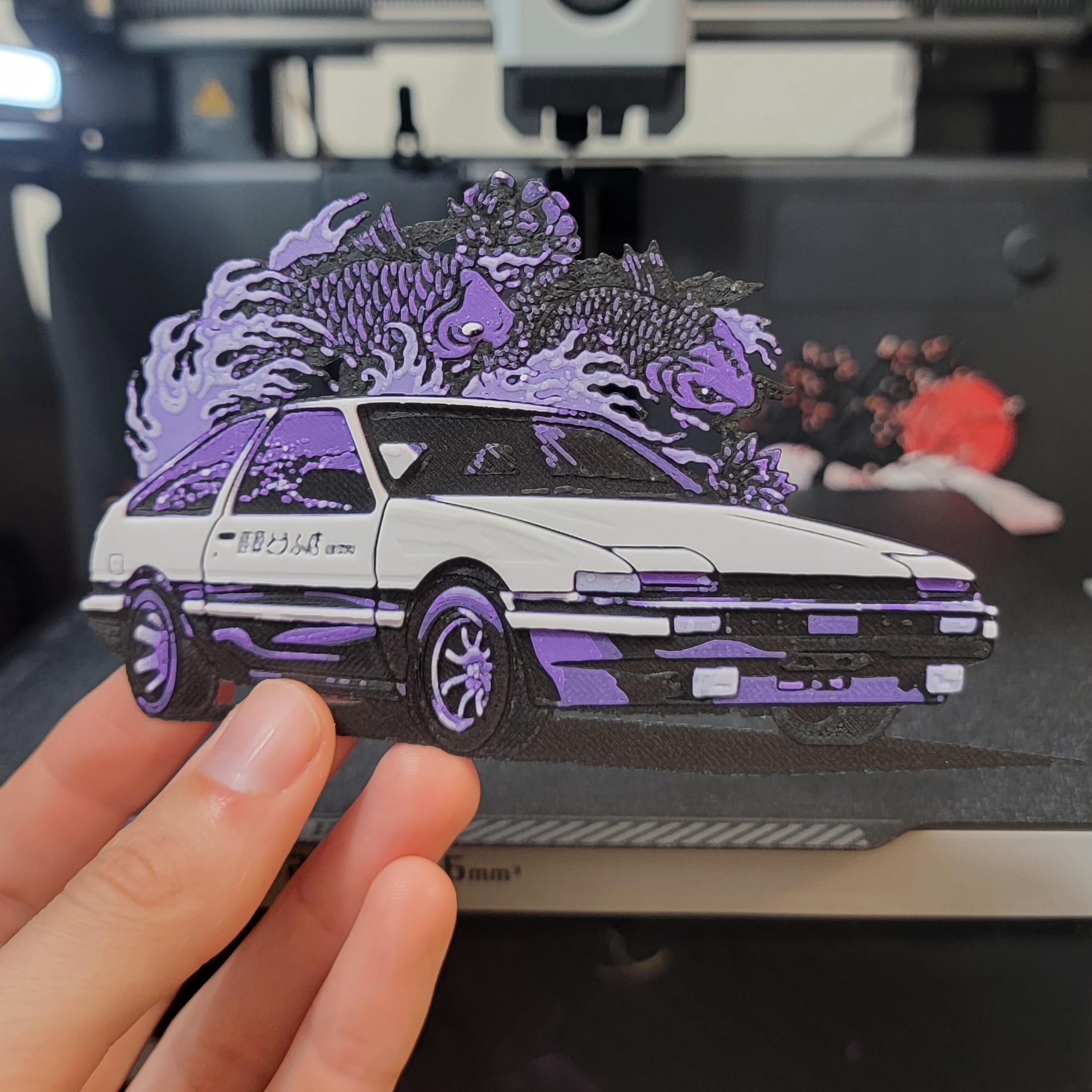 Tofu AE86 Magnet 3d model