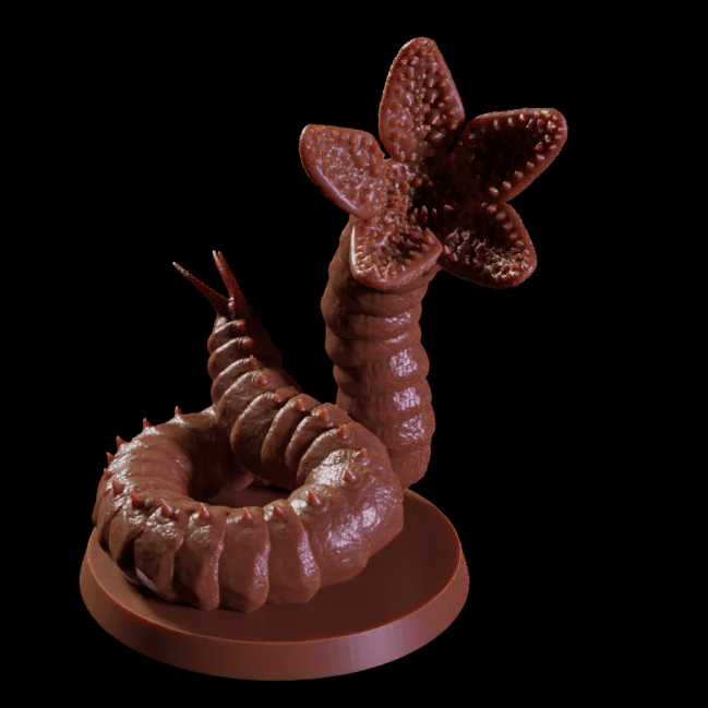 SANDWORM SHAIHULUD MINIATURE FOR TABLETOP GAMES 3d model