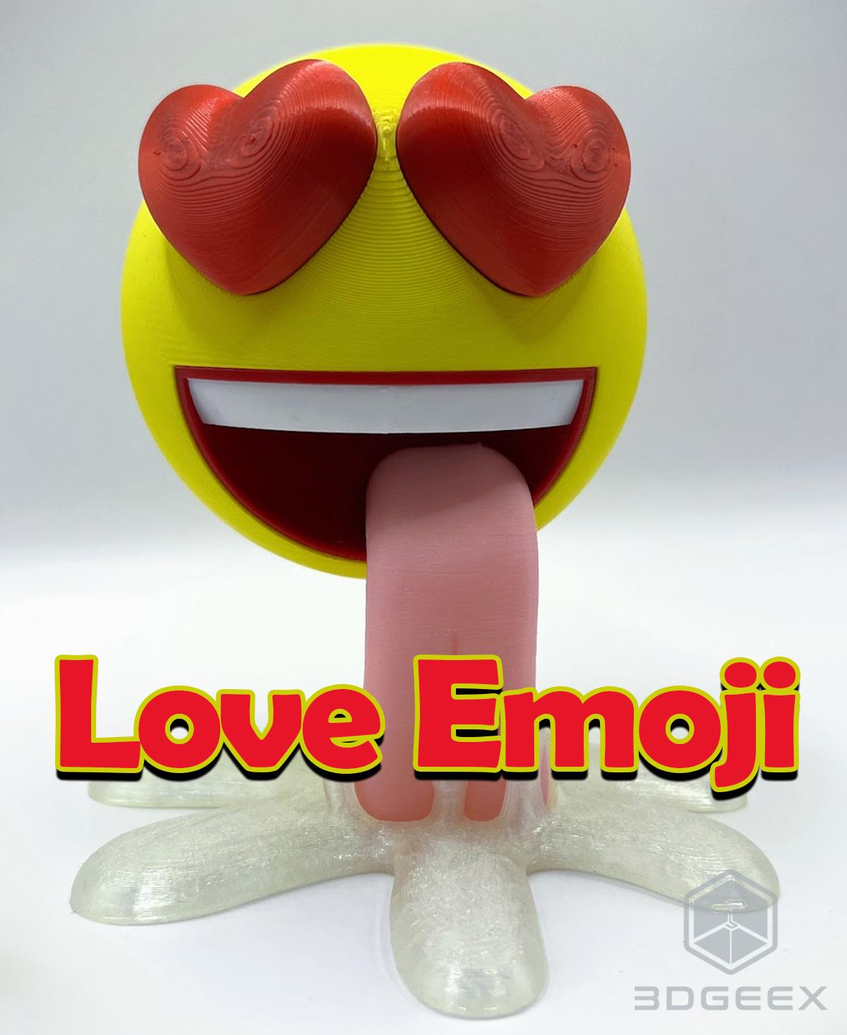 Love Emoji 3d model