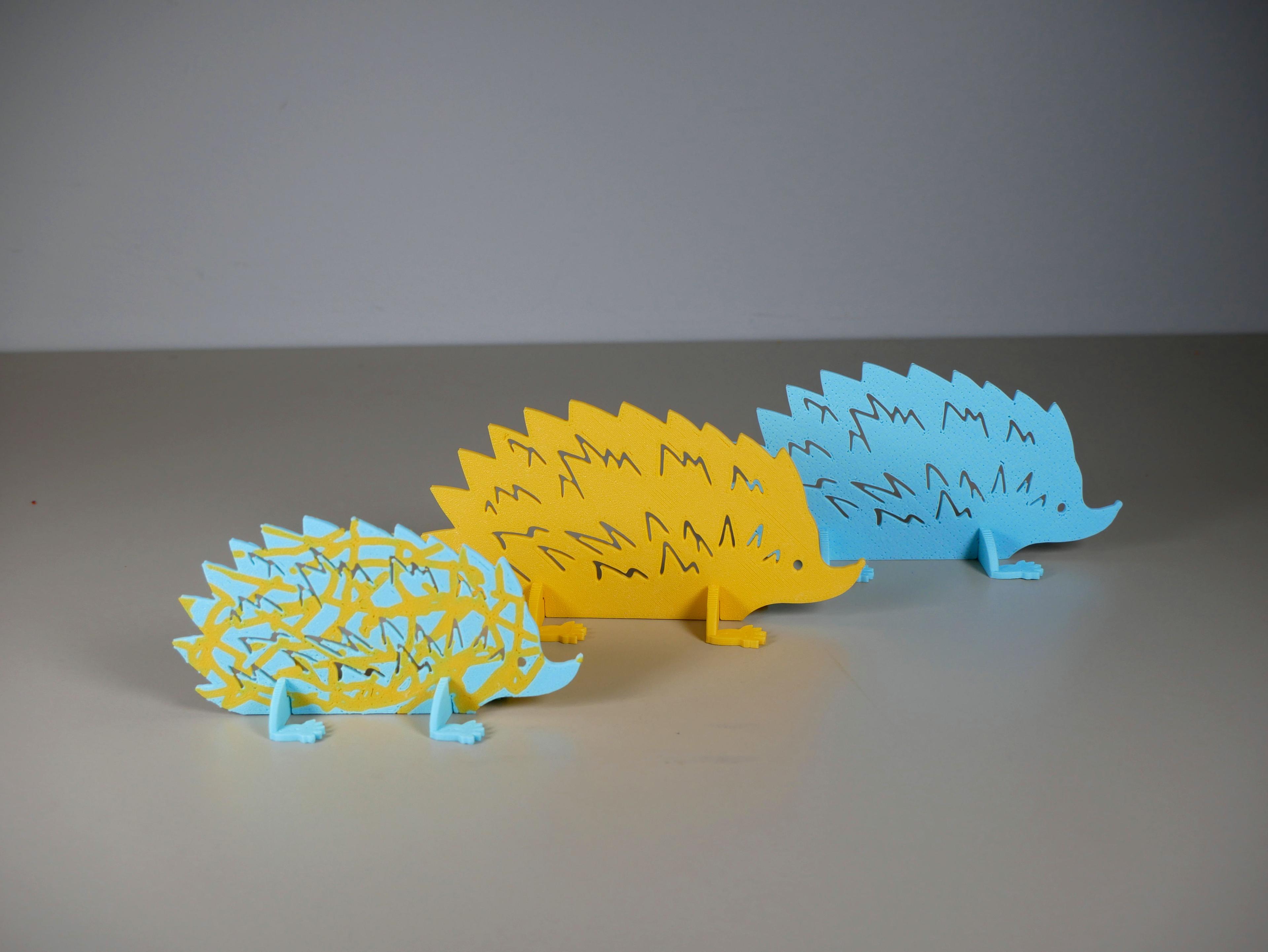 Hedgehog Family 3d model