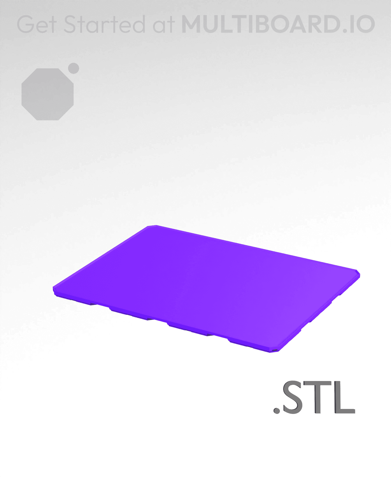 4x3x0·25 - Multibin Insert - STL Remixing File 3d model