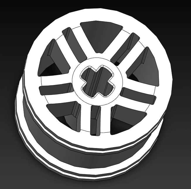 Sports Car Tyre Rim 3d model