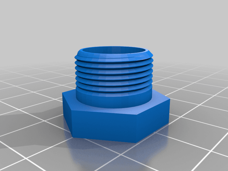 Blanking Plug / 15mm / Threaded 3d model