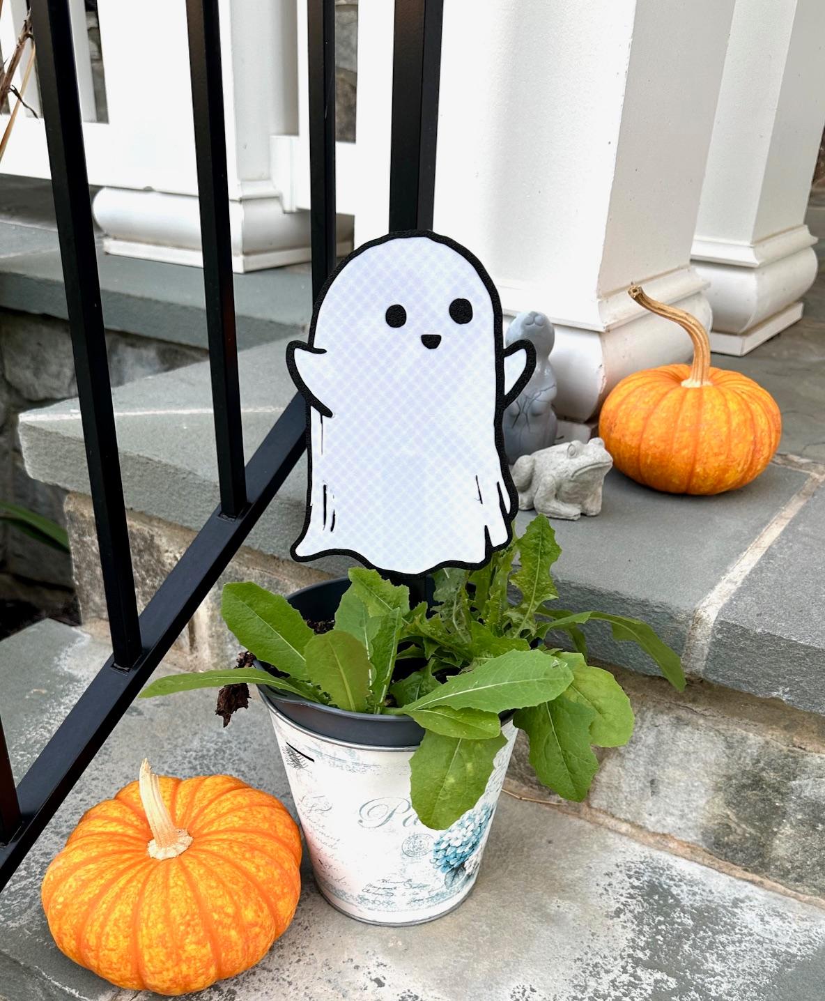 Bat, Ghost and Pumpkin Halloween lawn stakes! 3d model