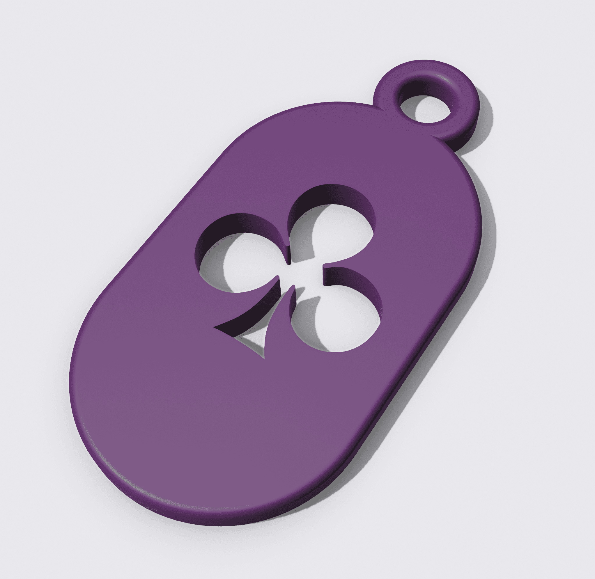 Key Fob - Ace of Clubs 3d model