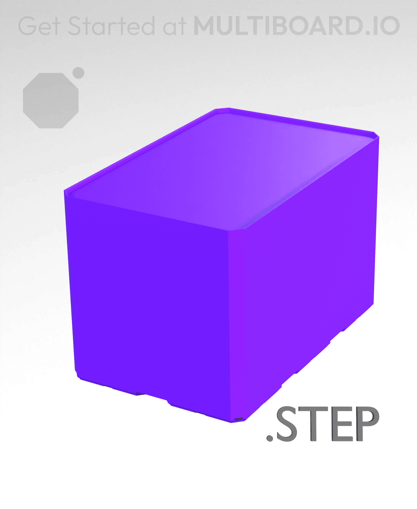 2x3x2 - Multibin Insert - STEP Remixing File 3d model