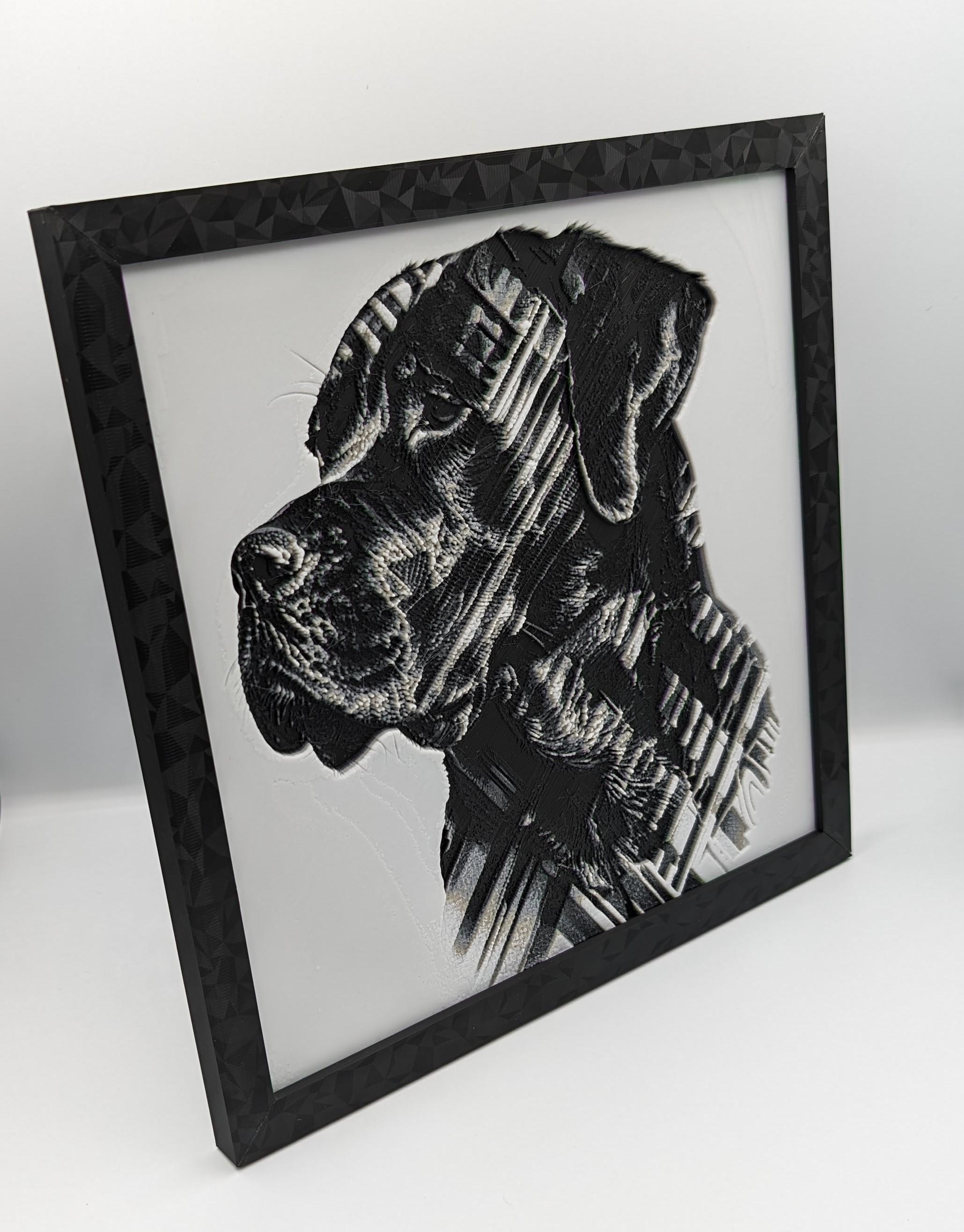 Black Labrador Dog.stl 3d model