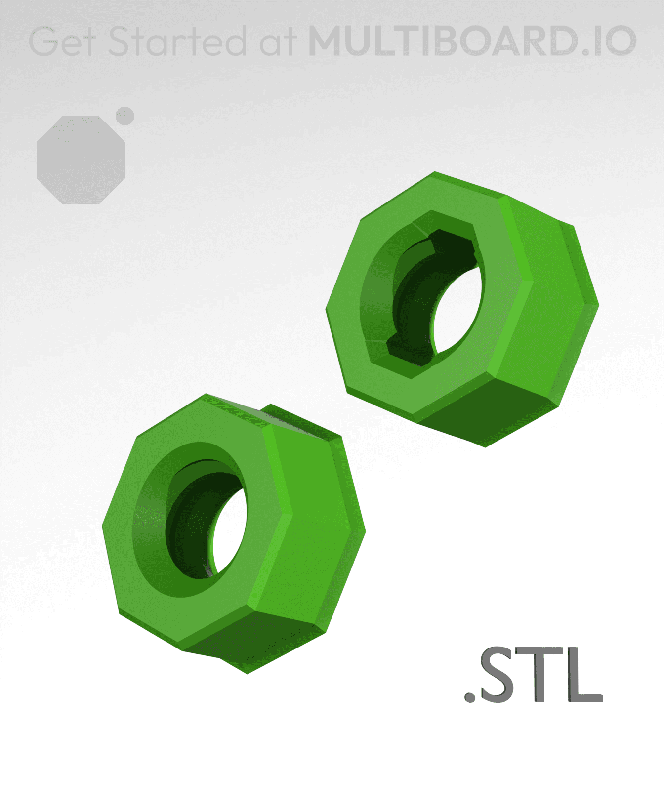 Bolt-Locked Insert - STL Remixing Files 3d model