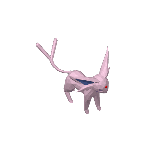 Low Poly Espeon - Fan Art (Bambu Project and Multi-Part Included) 3d model