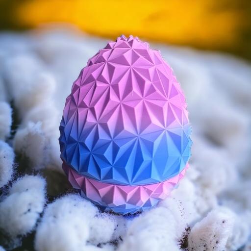 Dragon Glass Egg V3 - Twist tri point egg container 3d model