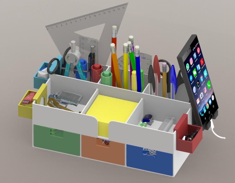 Desk Organizer III 3d model