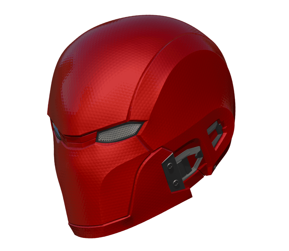 Red Hood Helmet 3d model