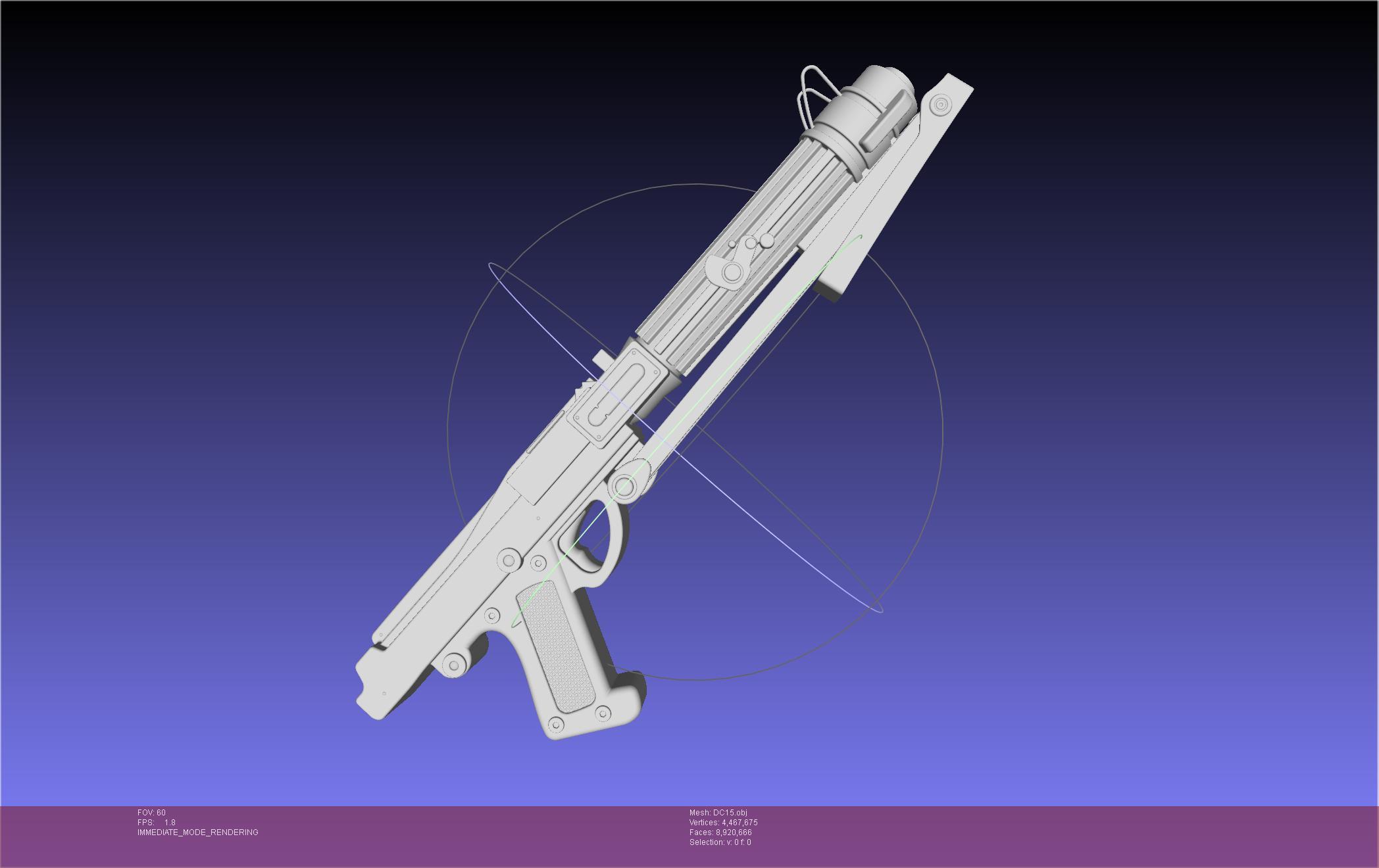 Star Wars DC15 Clone Trooper Blaster 3d model