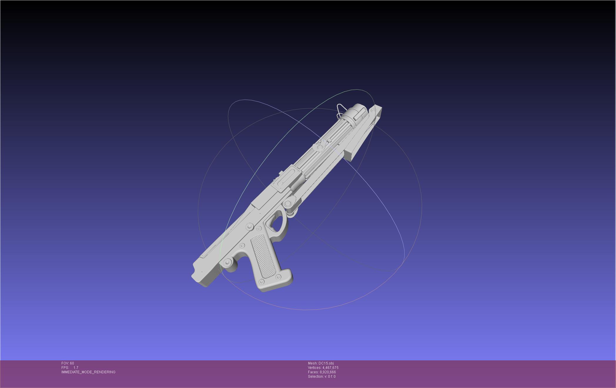 Star Wars DC15 Clone Trooper Blaster 3d model