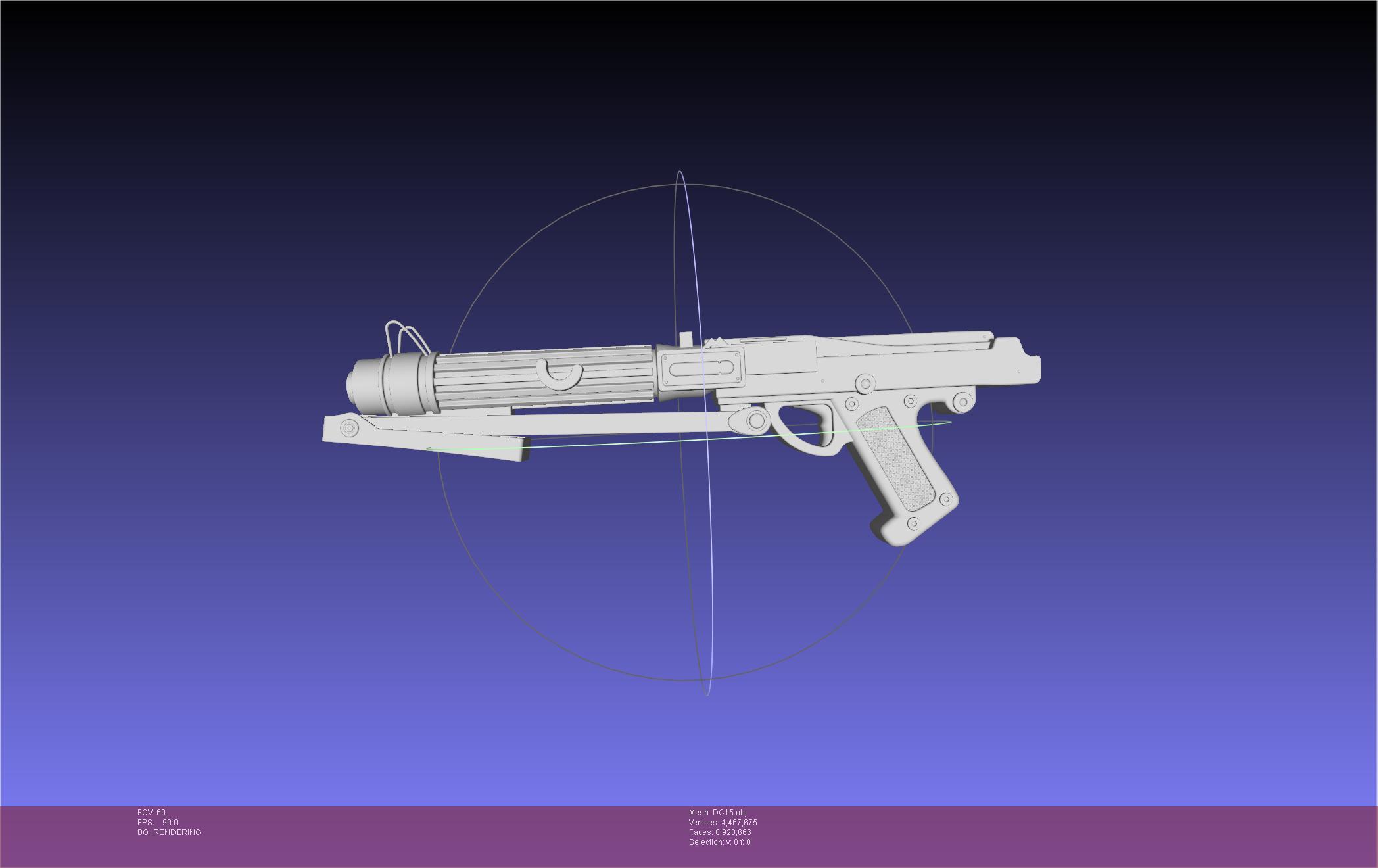 Star Wars DC15 Clone Trooper Blaster 3d model