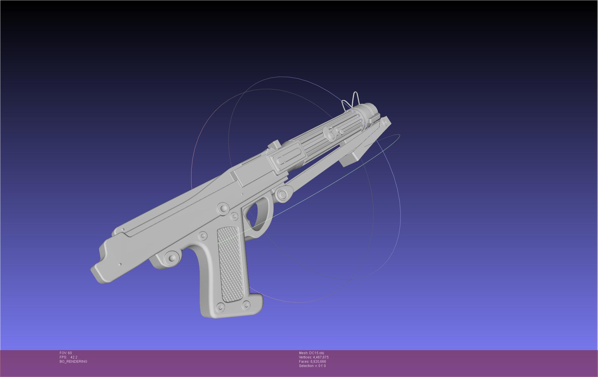 Star Wars DC15 Clone Trooper Blaster 3d model