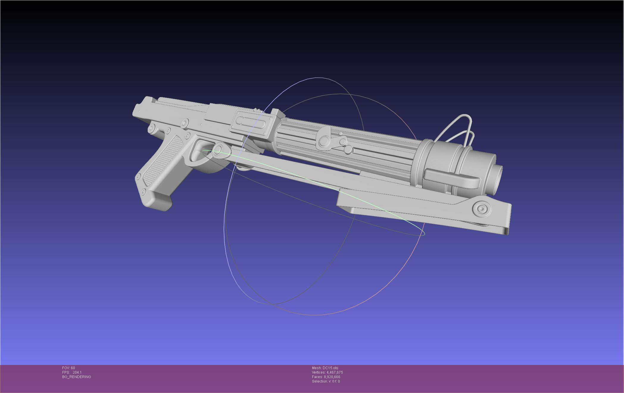 Star Wars DC15 Clone Trooper Blaster 3d model