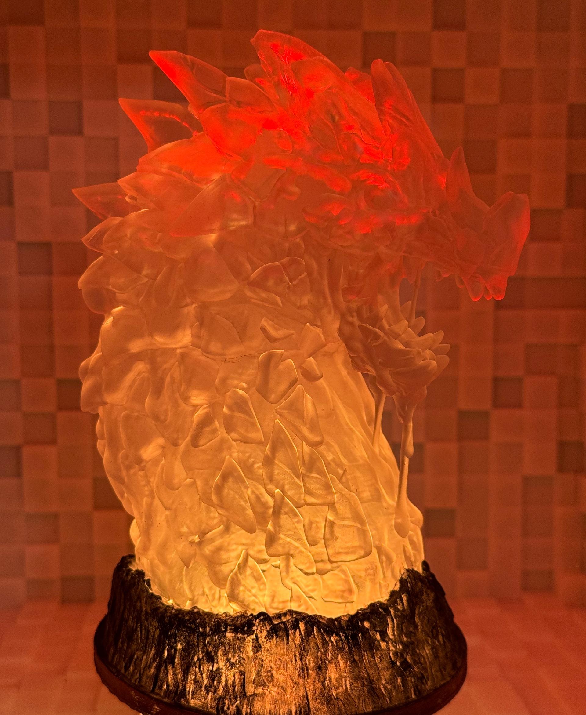 Magma Dragon Bust (Pre-Supported) - I don't have nearly the painting talent Fotis (and others do), but here's my make. Printed on the Saturn 2 with Anycubic High Clear resin. - 3d model