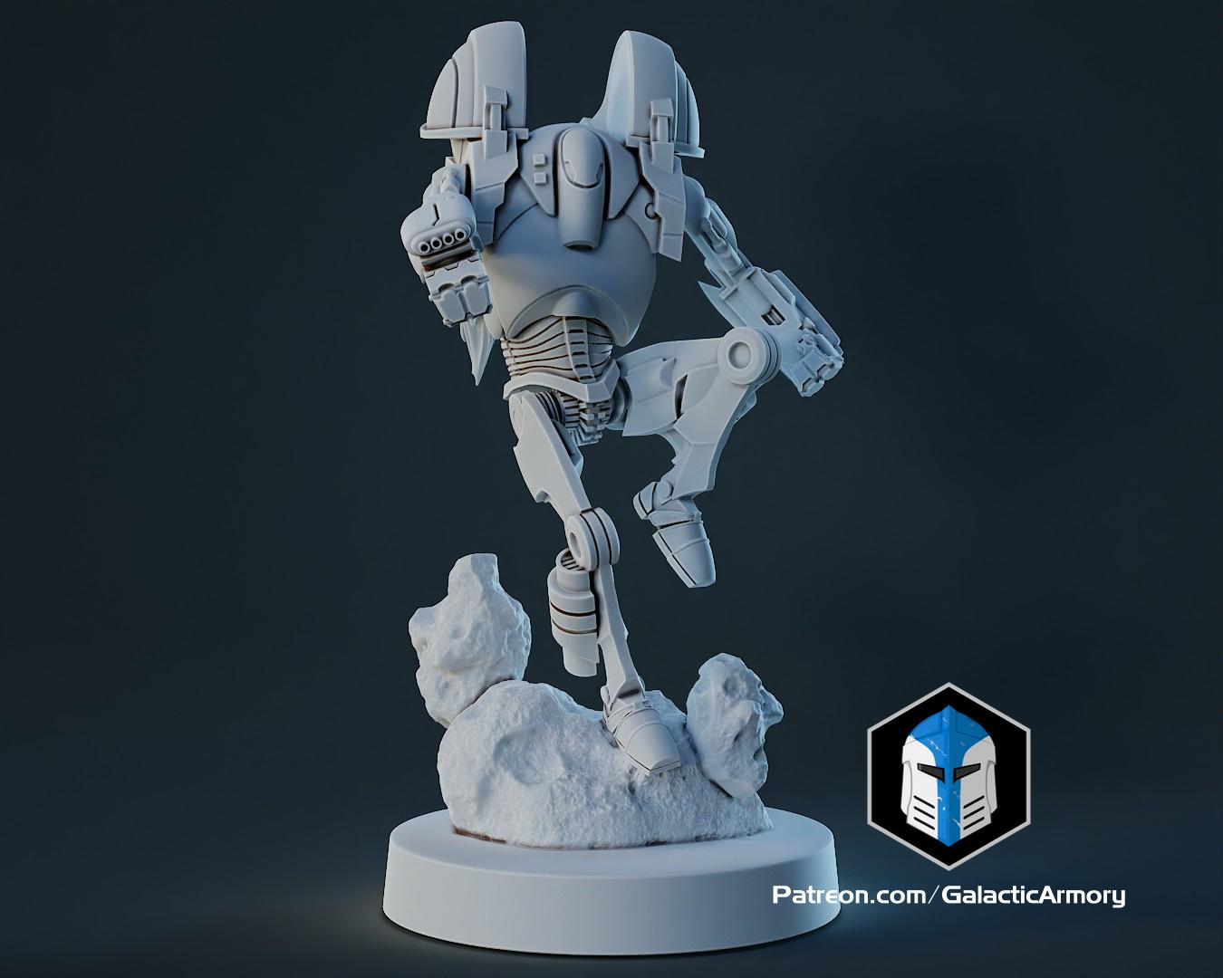 1:48 Scale Battle Droid Army - B2 Class - 3D Print Files 3d model