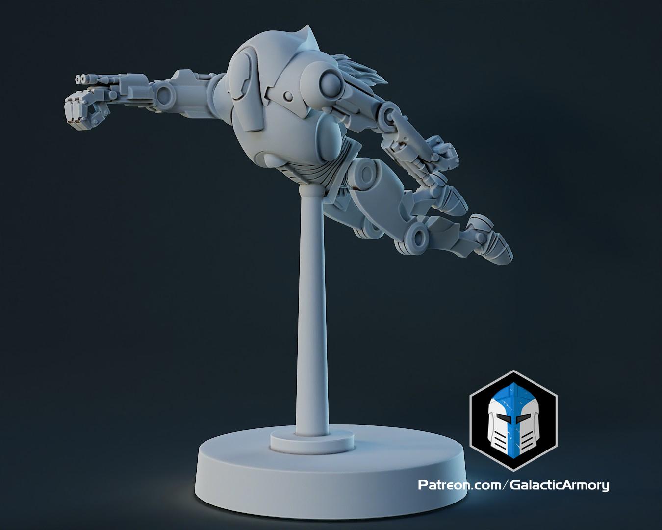 1:48 Scale Battle Droid Army - B2 Class - 3D Print Files 3d model