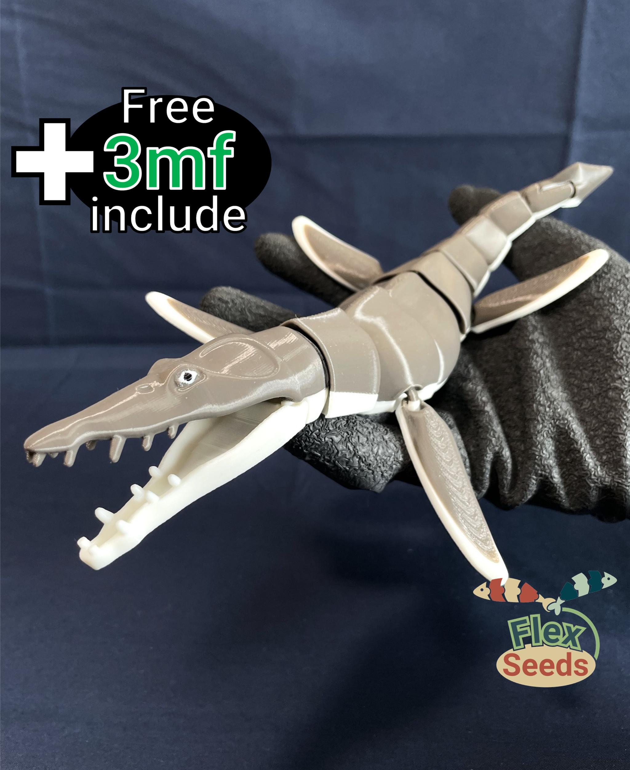 Flexi Liopleurodon(Print-in-place) 3d model