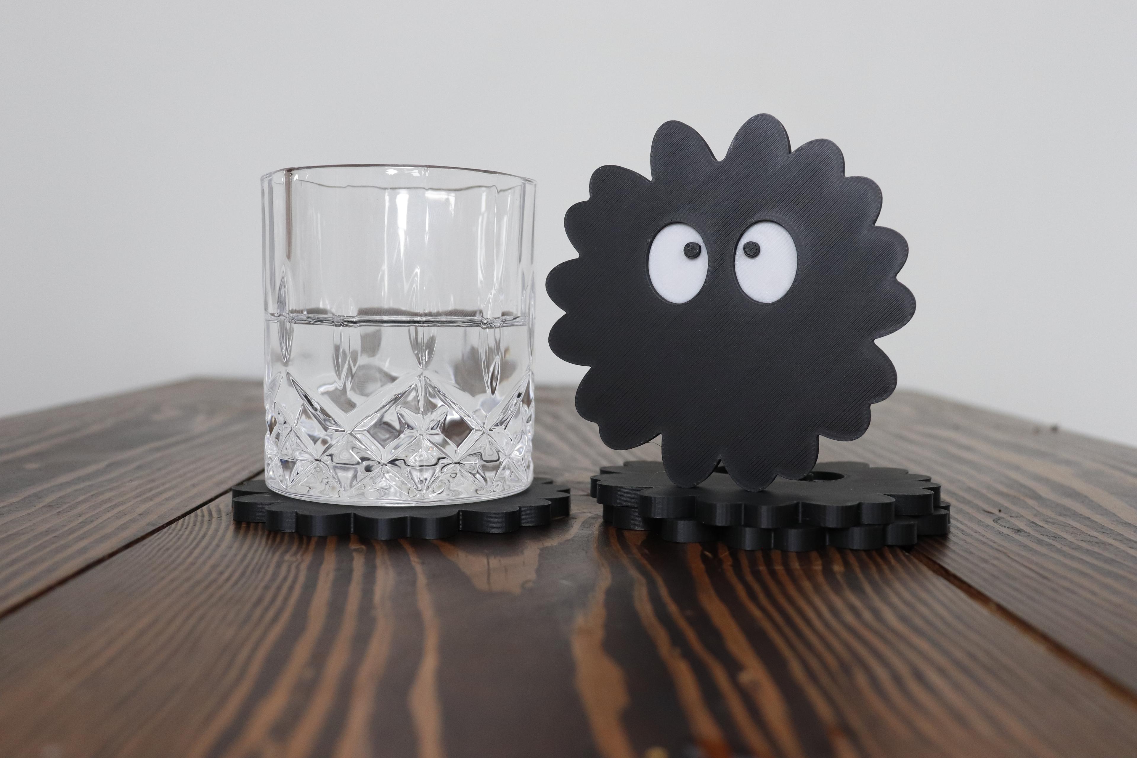 Soot Sprite Coasters 3d model