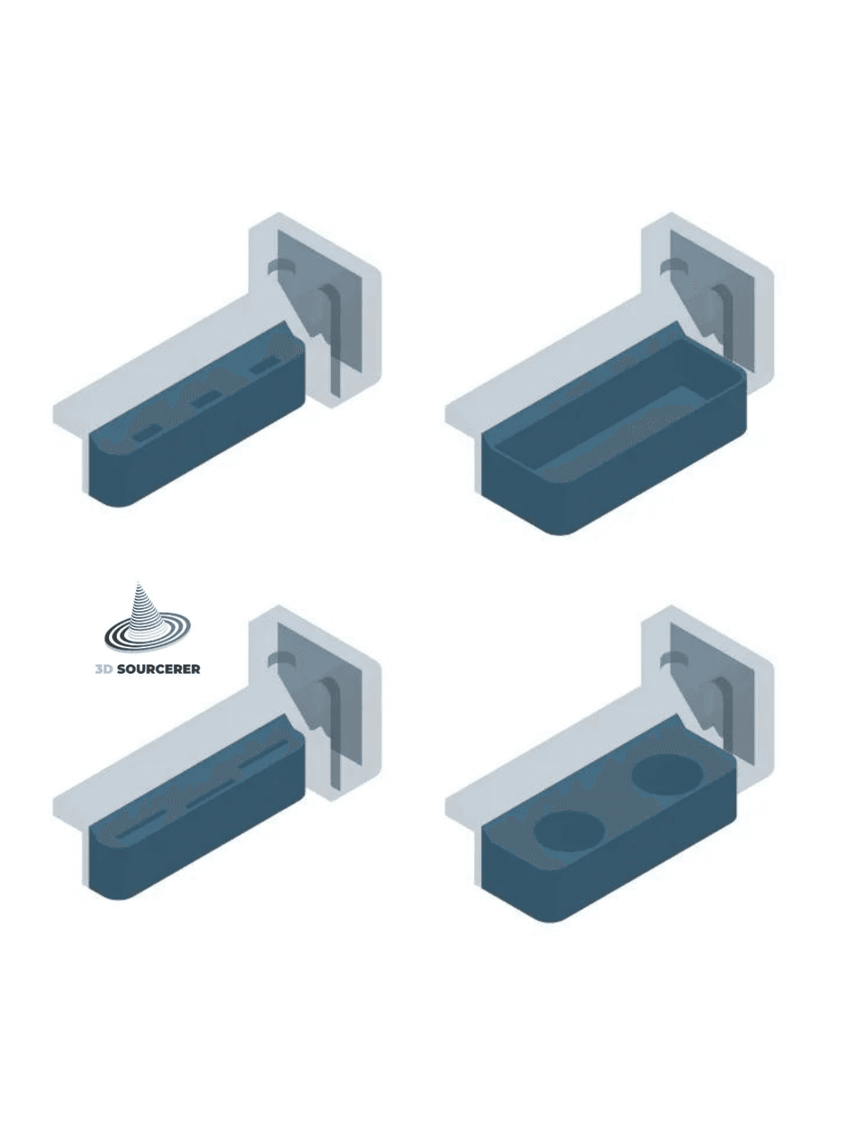 DELACK ENCLOSURE MODULAR TOP CORNER 3d model