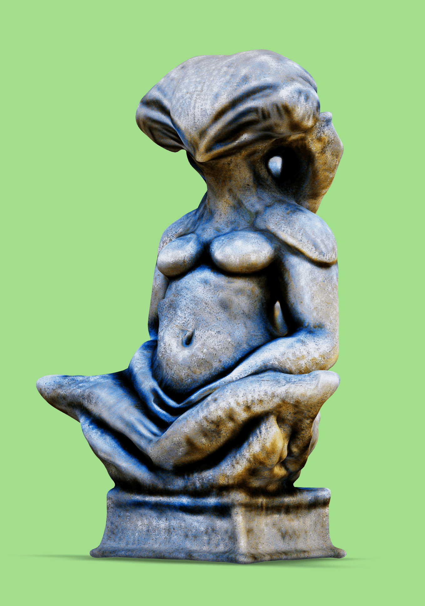 Alien statue 1.glb 3d model