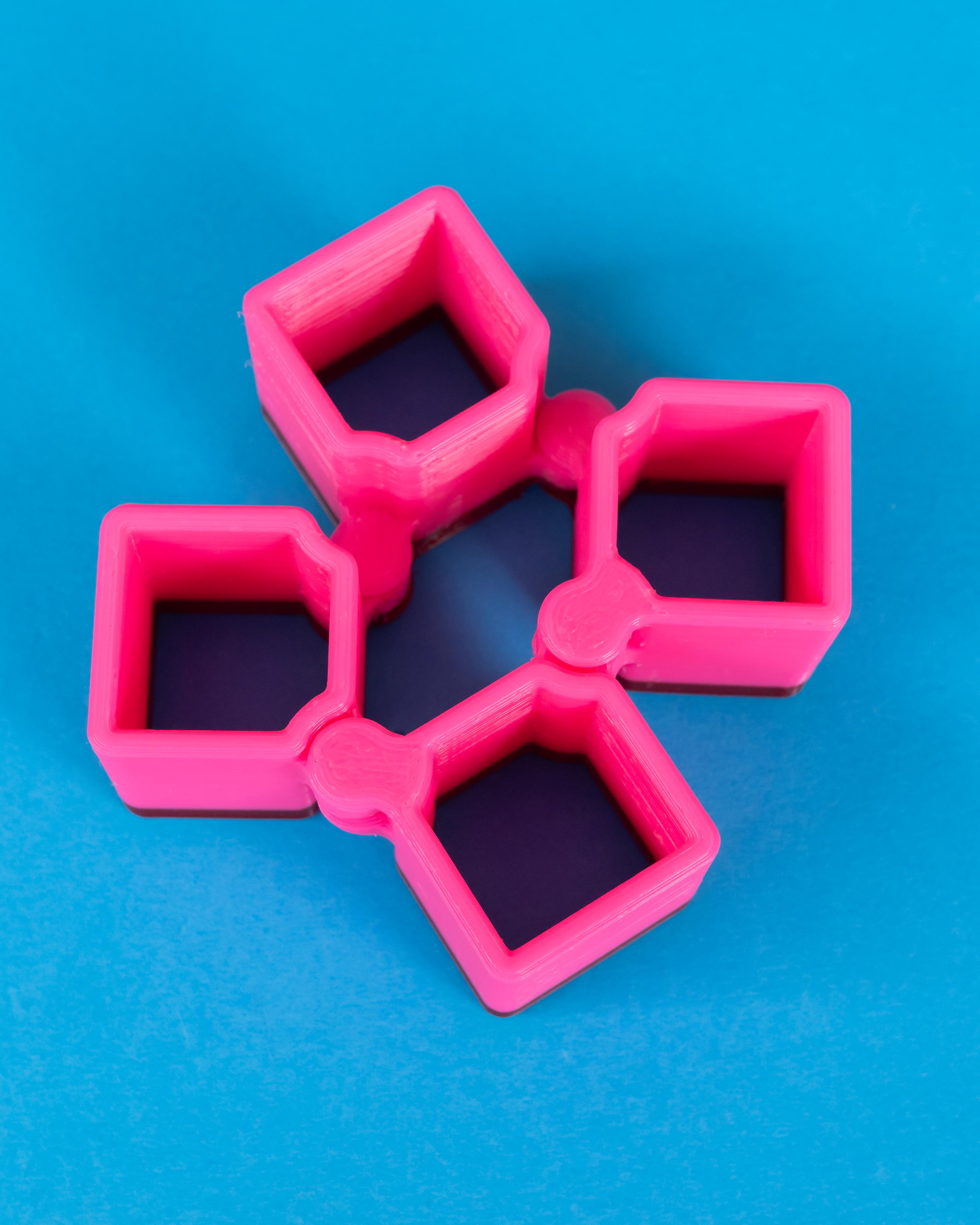 Auxetic Cubes // 18mm 2x2 3d model