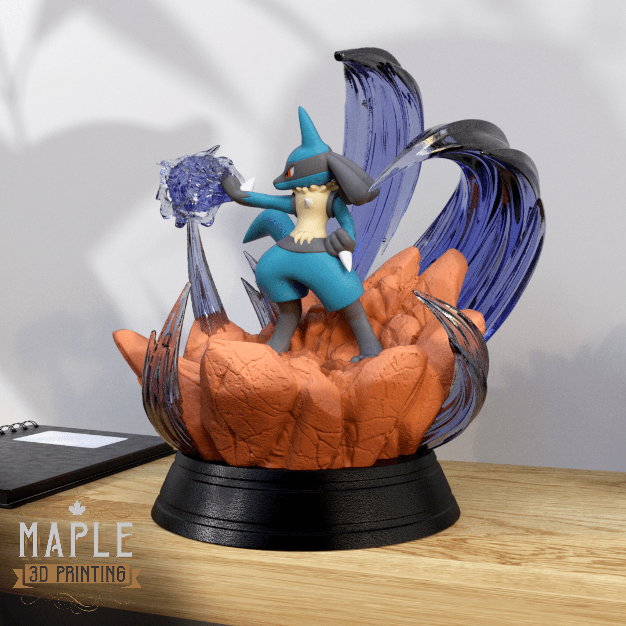 Lucario Diorama - Pokemon - Supported 3d model