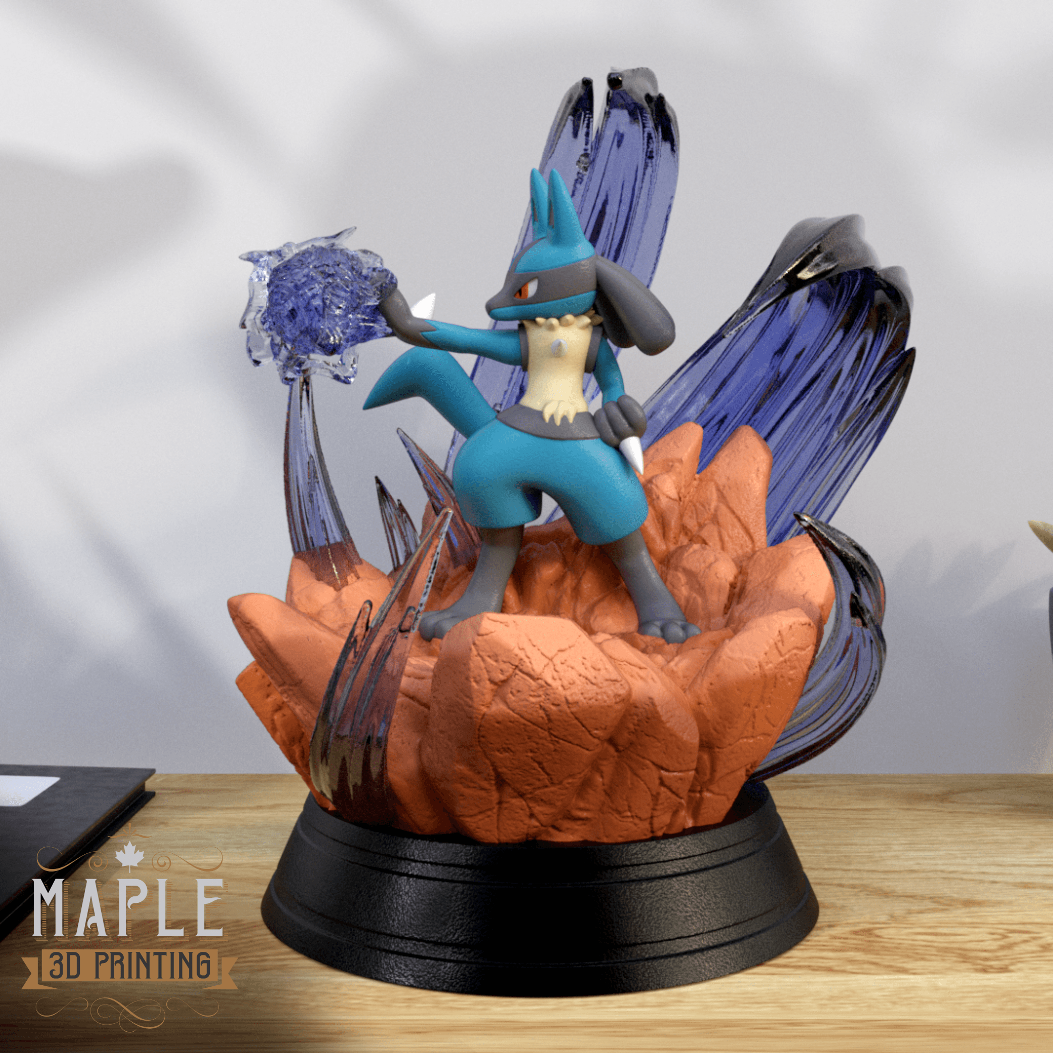 Lucario Diorama - Pokemon - Supported 3d model