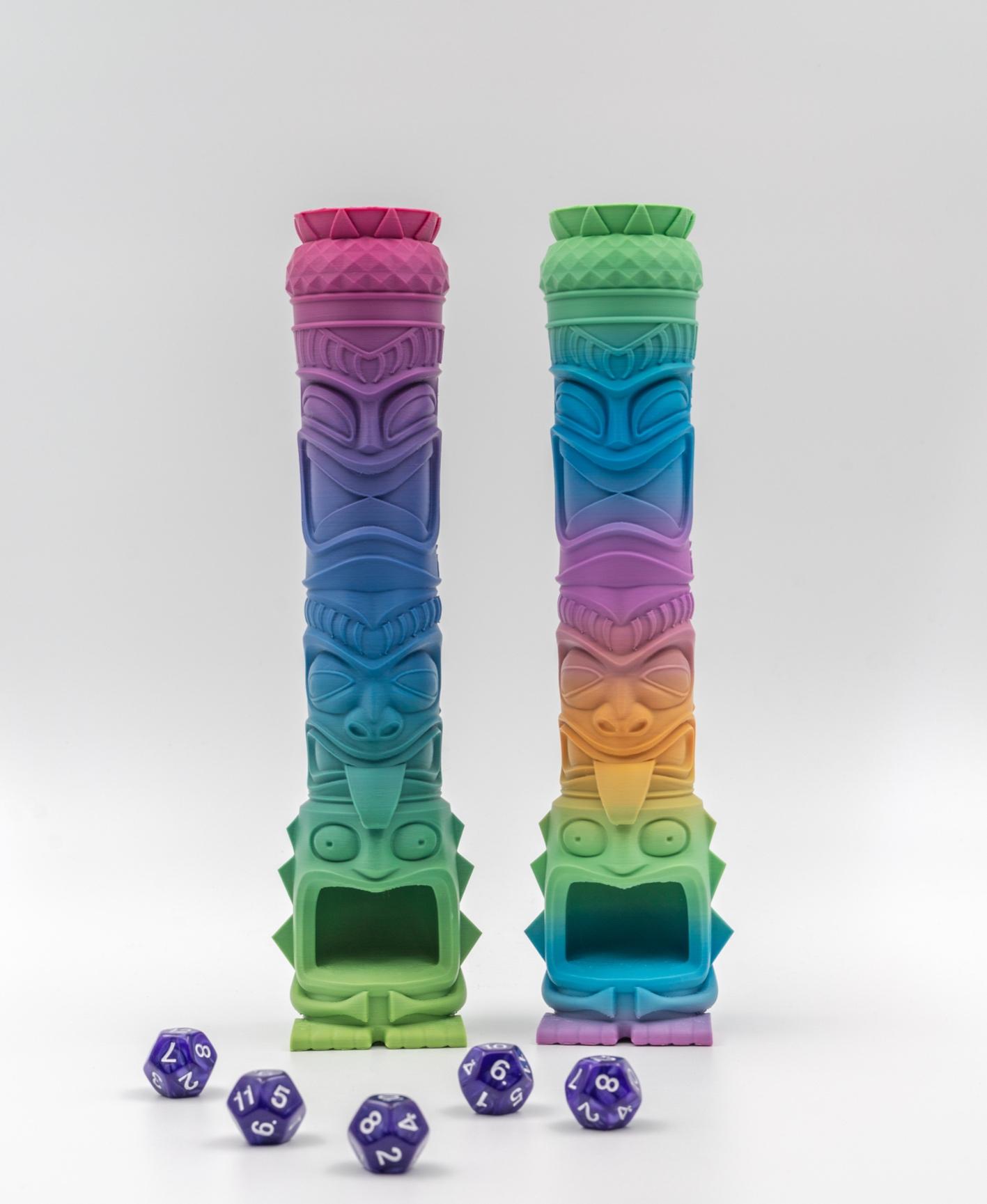 Tiki Totem Dice Tower 3d model