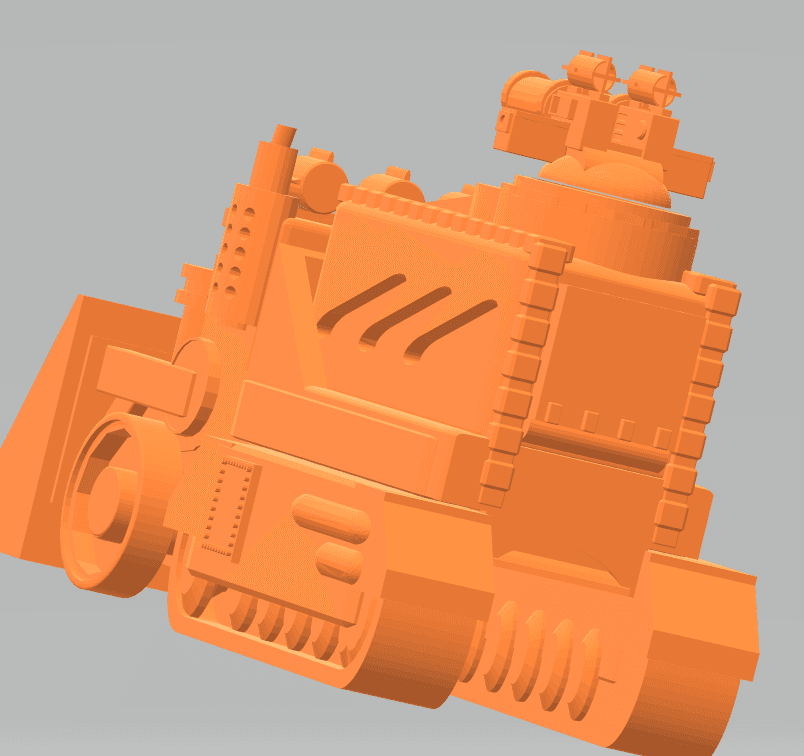 FHW: Oxchan Blaster truck v1.2 ez print (BoD) 3d model