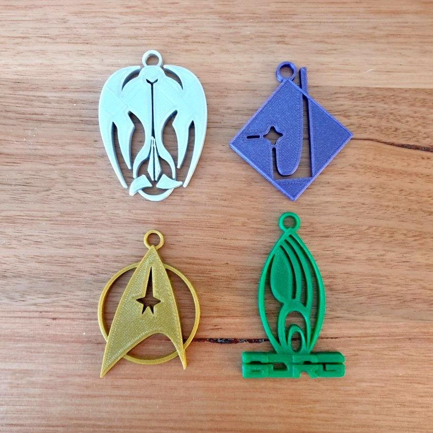 Star Trek keyrings keychains 3d model