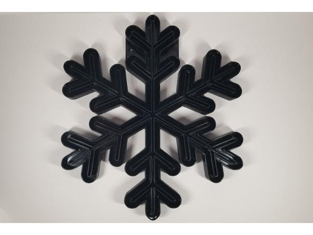 Minimalist Snowflake LED Neon Sign - Winter / Christmas Decorations  3d model