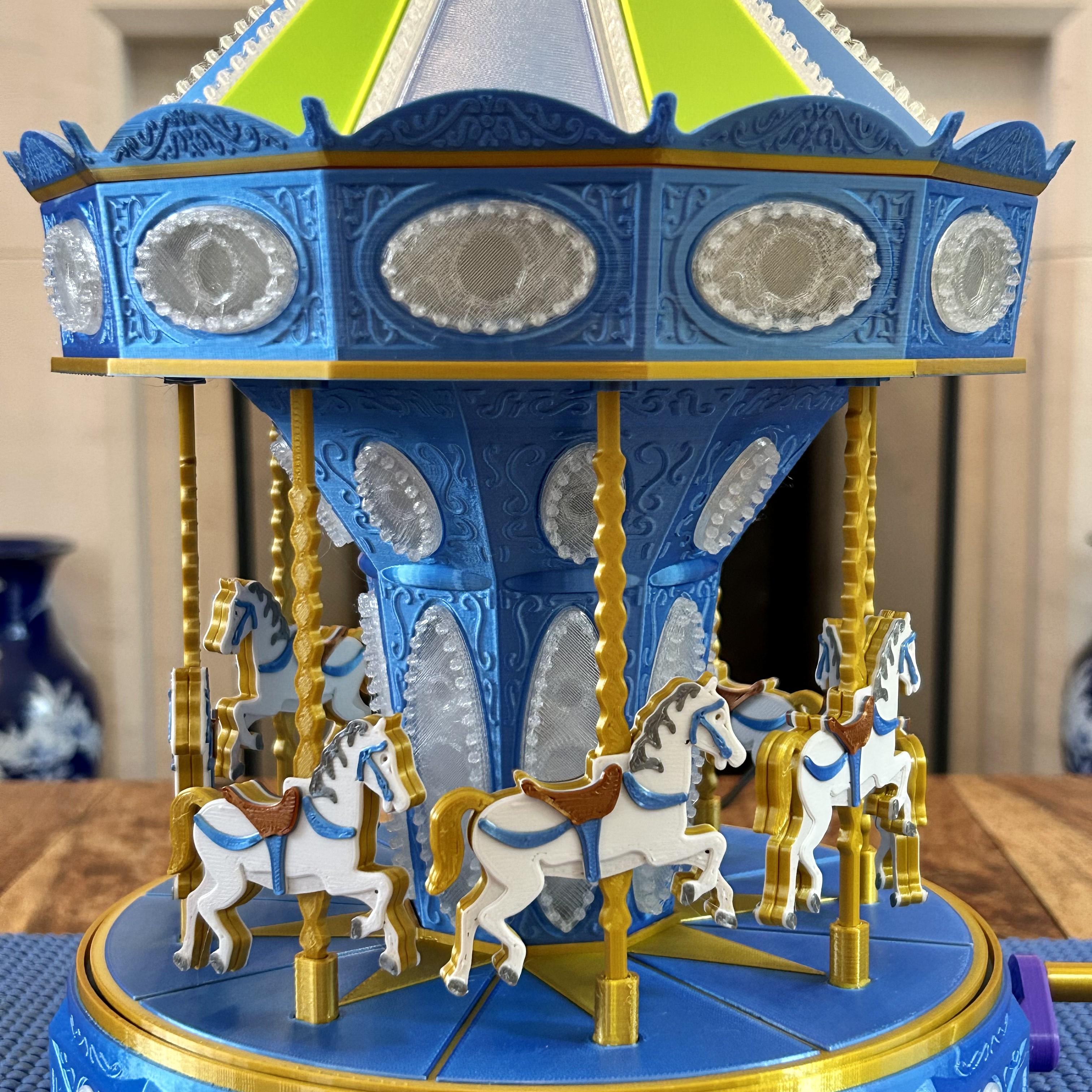 Carousel Lamp with Mechanical Movement 3d model