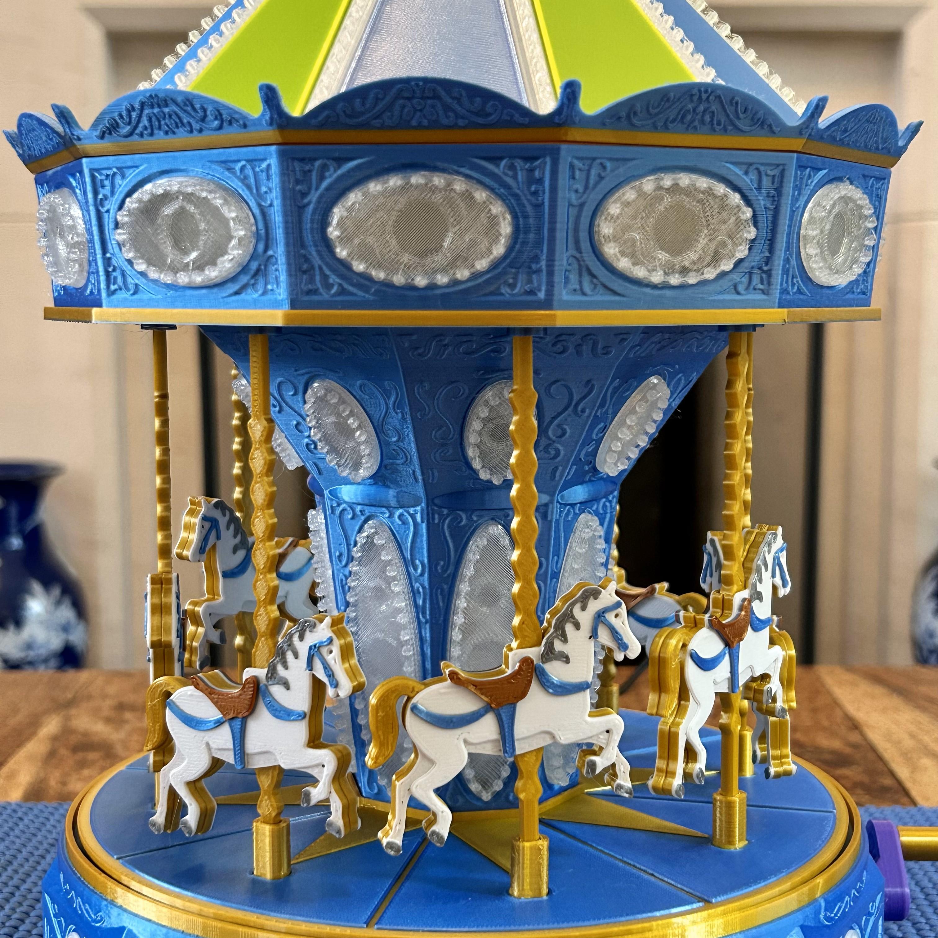 Carousel Lamp with Mechanical Movement 3d model