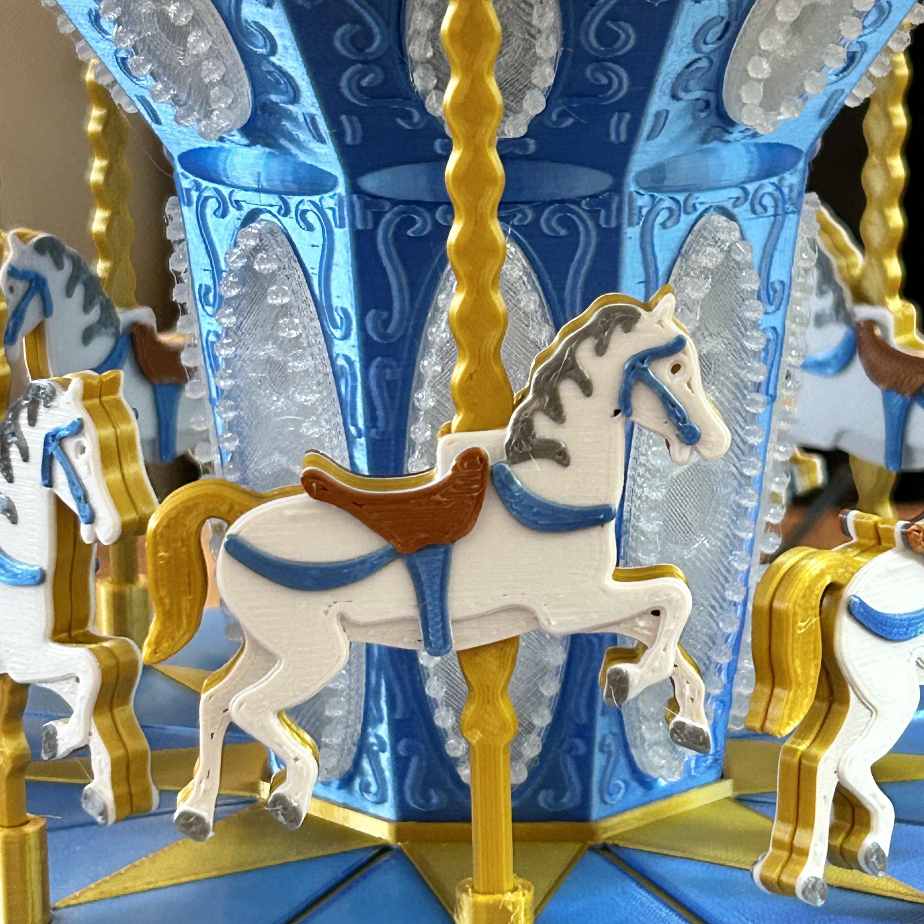 Carousel Lamp with Mechanical Movement 3d model