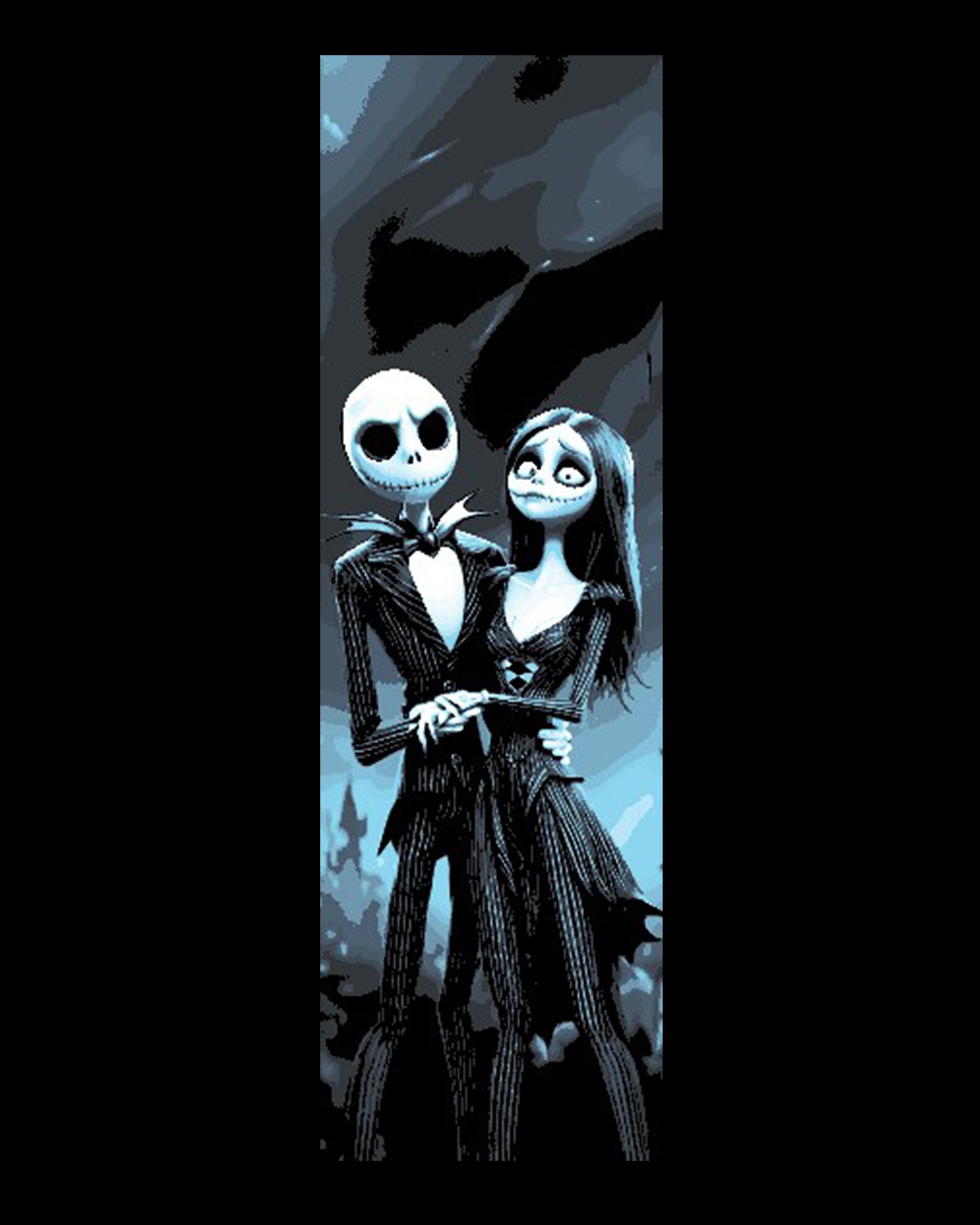 Fan Art from Nightmare before Christmas - Portraits of Jack and Sally through the years - Set of 3 B 3d model